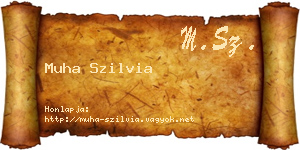 Muha Szilvia névjegykártya
